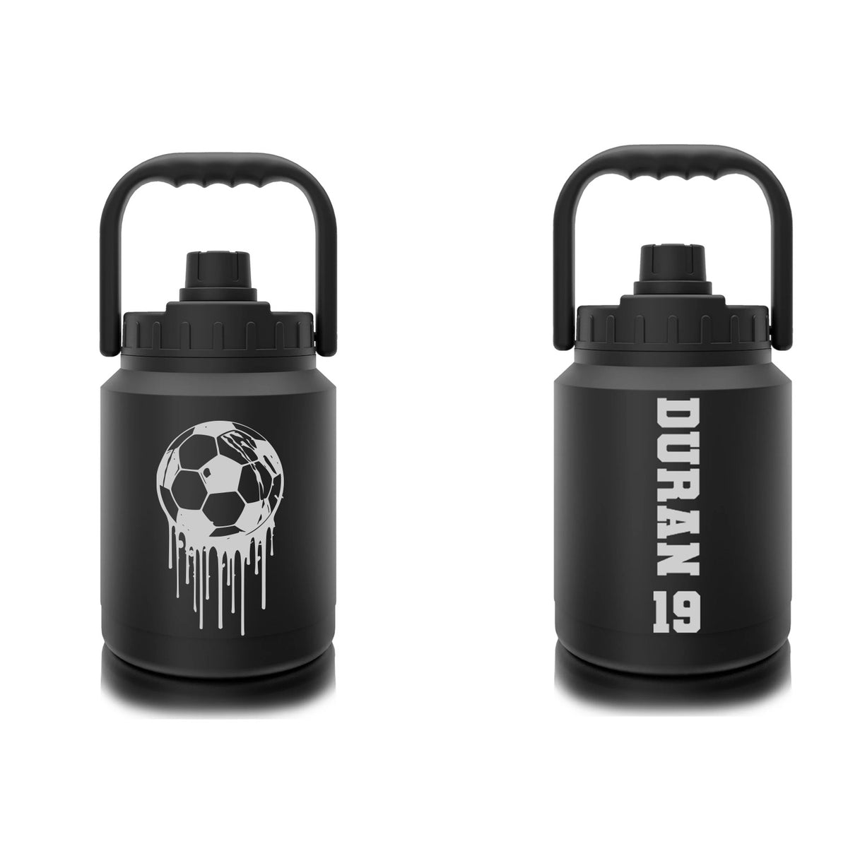 Personalized 64oz Soccer Drip Water Jug – Custom Team Pride Hydration