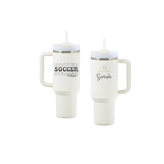Personalized 40oz Soccer Vibes Stanley Quencher – Custom Team Pride Hydration