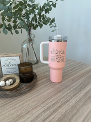 Personalized Hibiscus Stanley Cup – Unique Mother's Day Gift